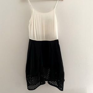 3.1 Phillip Lim White and Black Spaghetti Strap Dress size 6